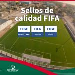 Sello oficial de programa de calidad FIFA para instalaciones deportivas